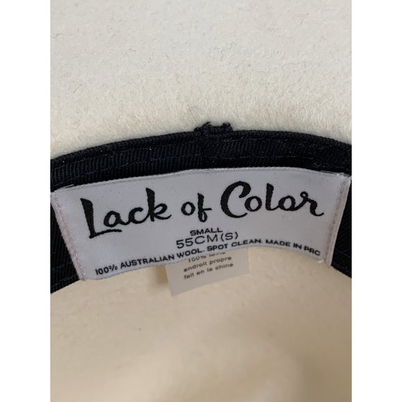 Lack of Color Ivory Wool Fedora The Fader Hat size S EUC 6761 Women Gambler Sun main image 6